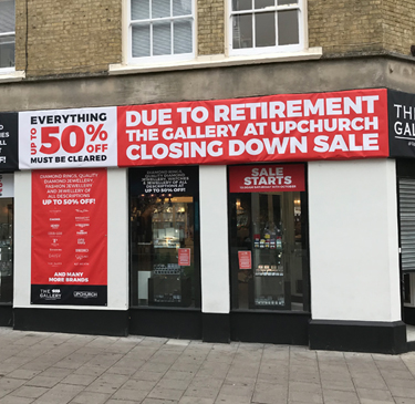 We Are Whitehouse Close Down Sale for The Gallery at Upchurch